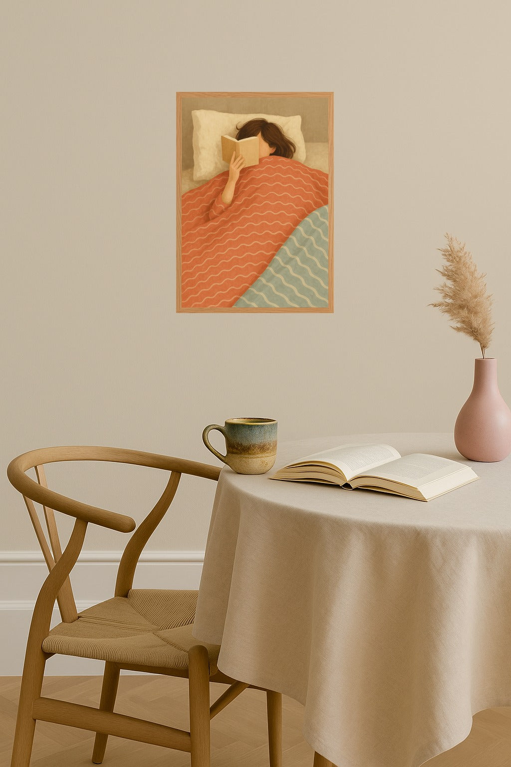 Poster mockup - Single poster in Nordic interior