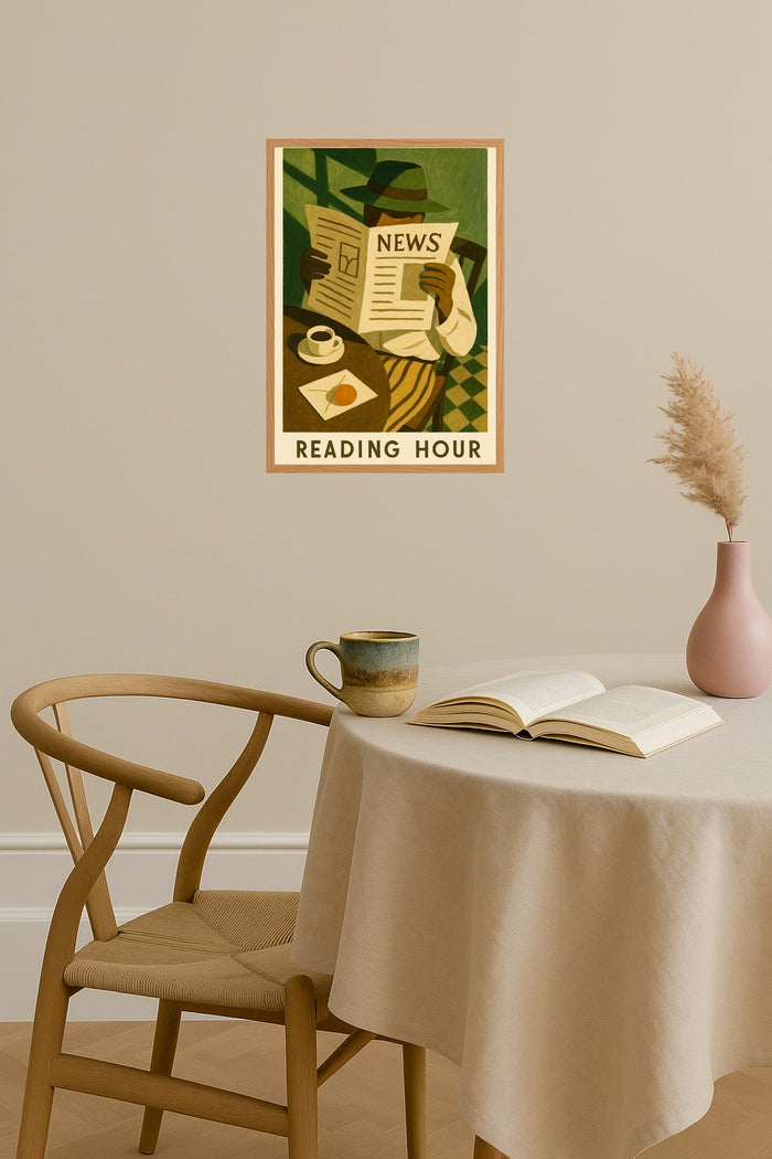 Poster mockup - Single poster in Nordic interior