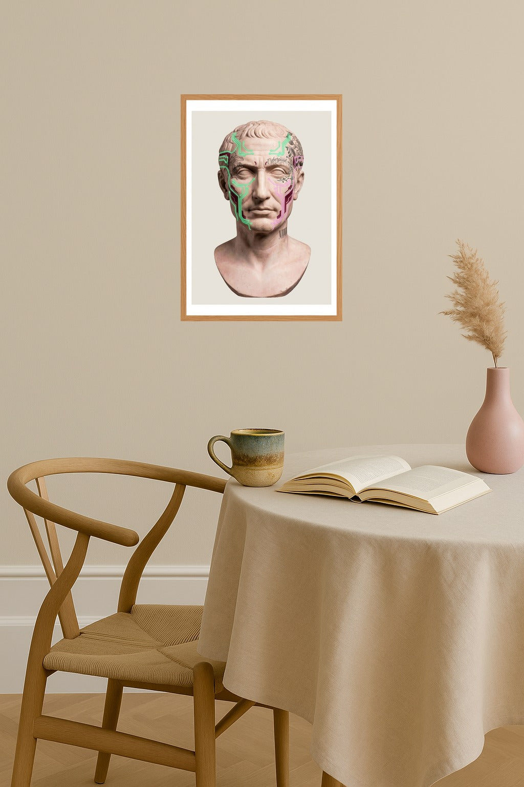 Poster mockup - Single poster in Nordic interior