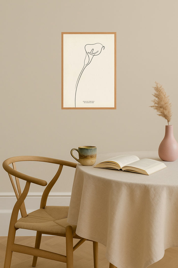 Poster mockup - Single poster in Nordic interior