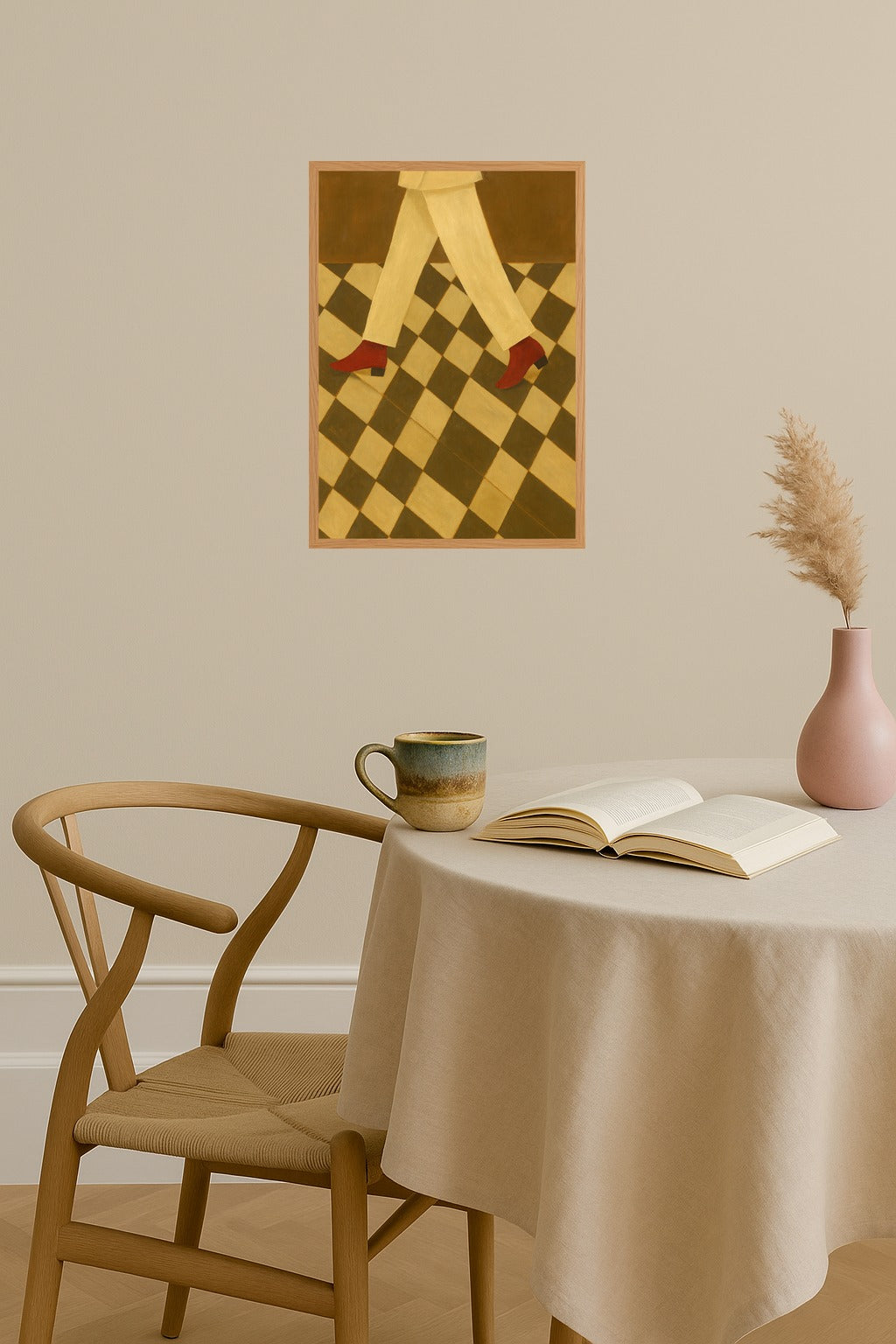 Poster mockup - Single poster in Nordic interior