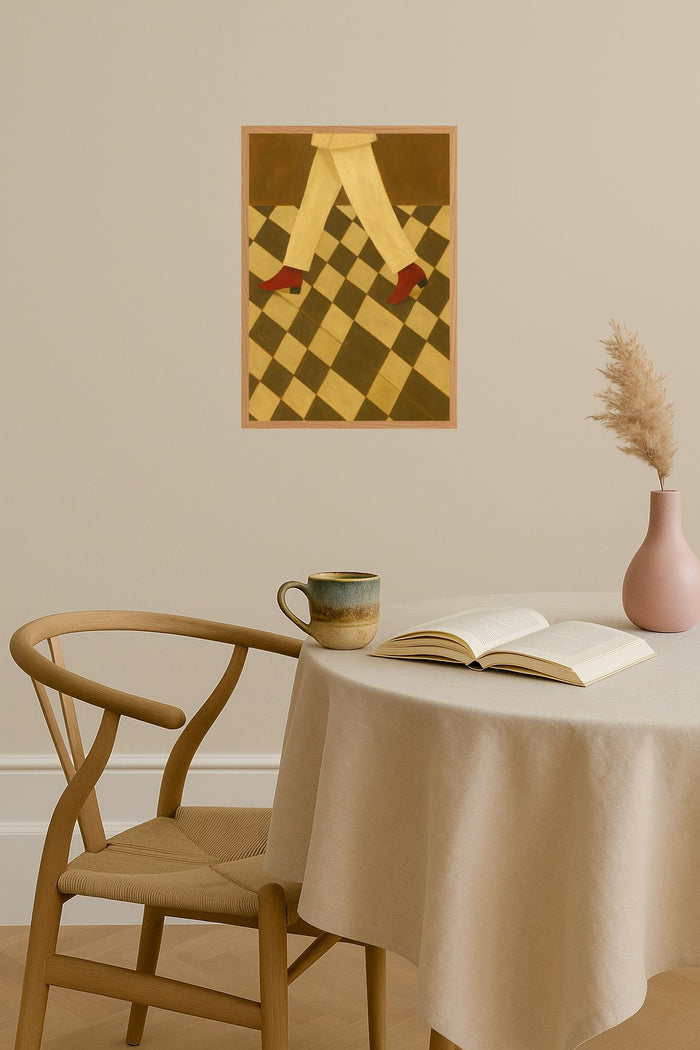 Poster mockup - Single poster in Nordic interior