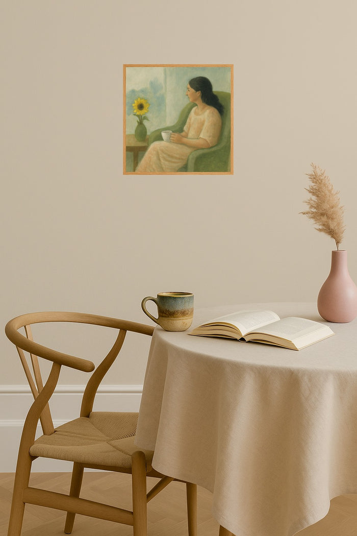 Poster mockup - Single poster in Nordic interior