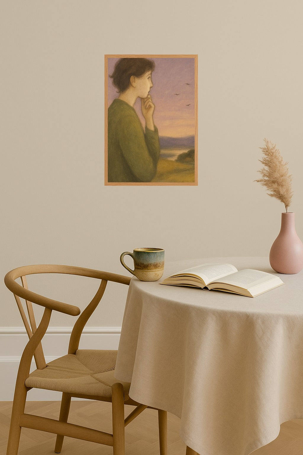 Poster mockup - Single poster in Nordic interior