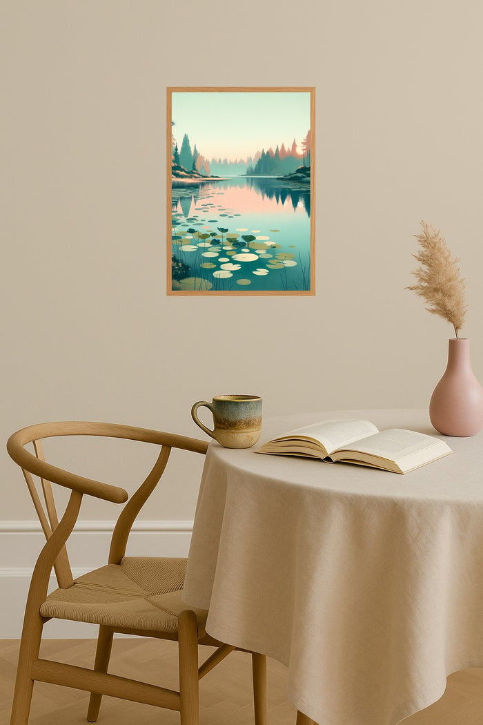 Poster mockup - Single poster in Nordic interior