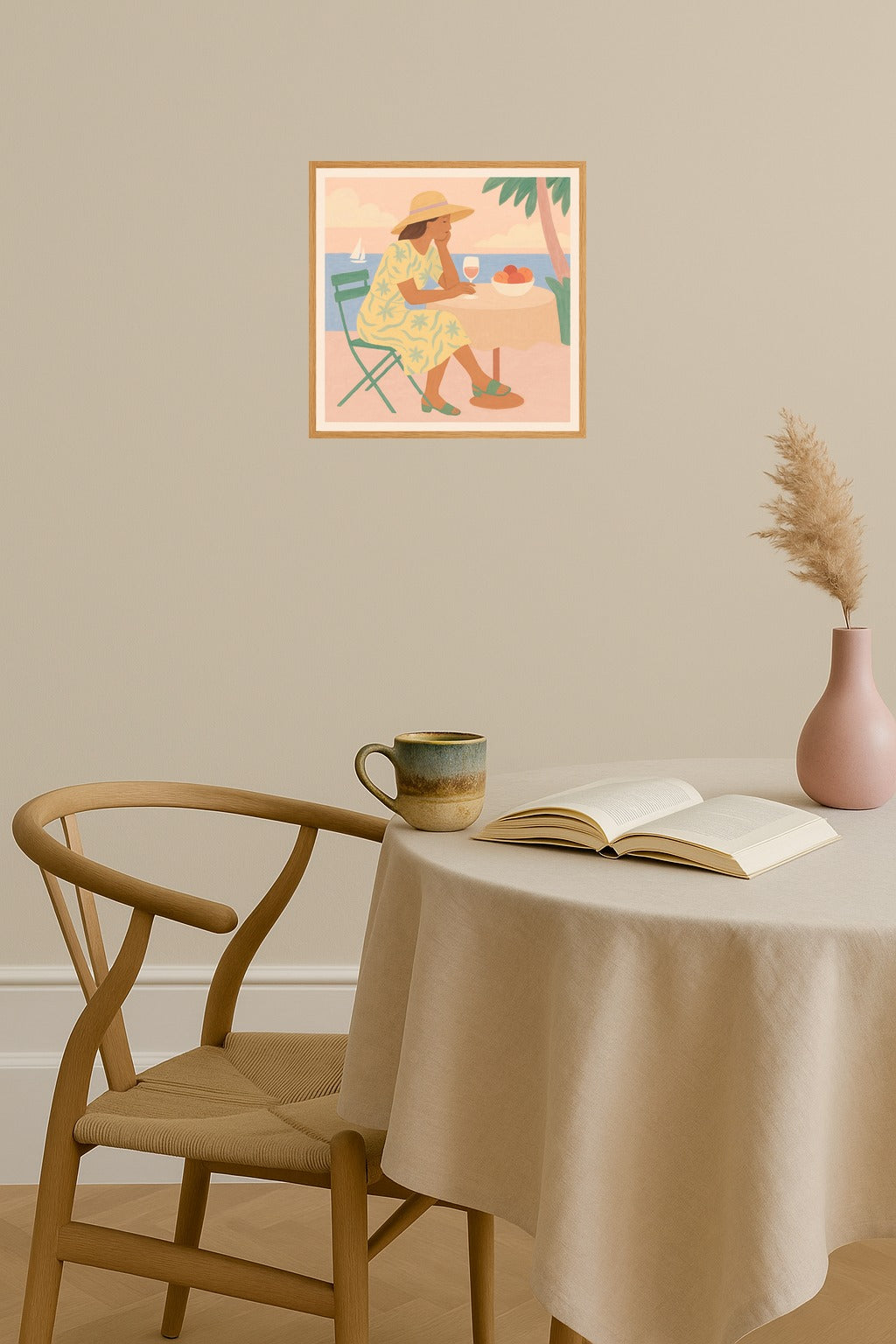 Poster mockup - Single poster in Nordic interior