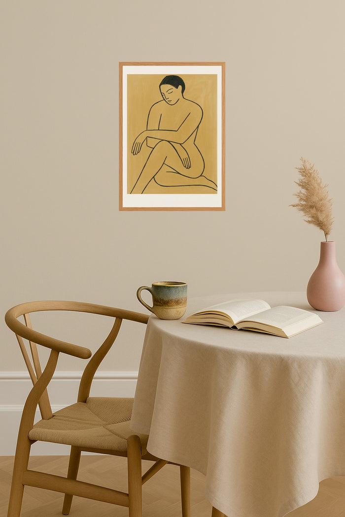 Poster mockup - Single poster in Nordic interior