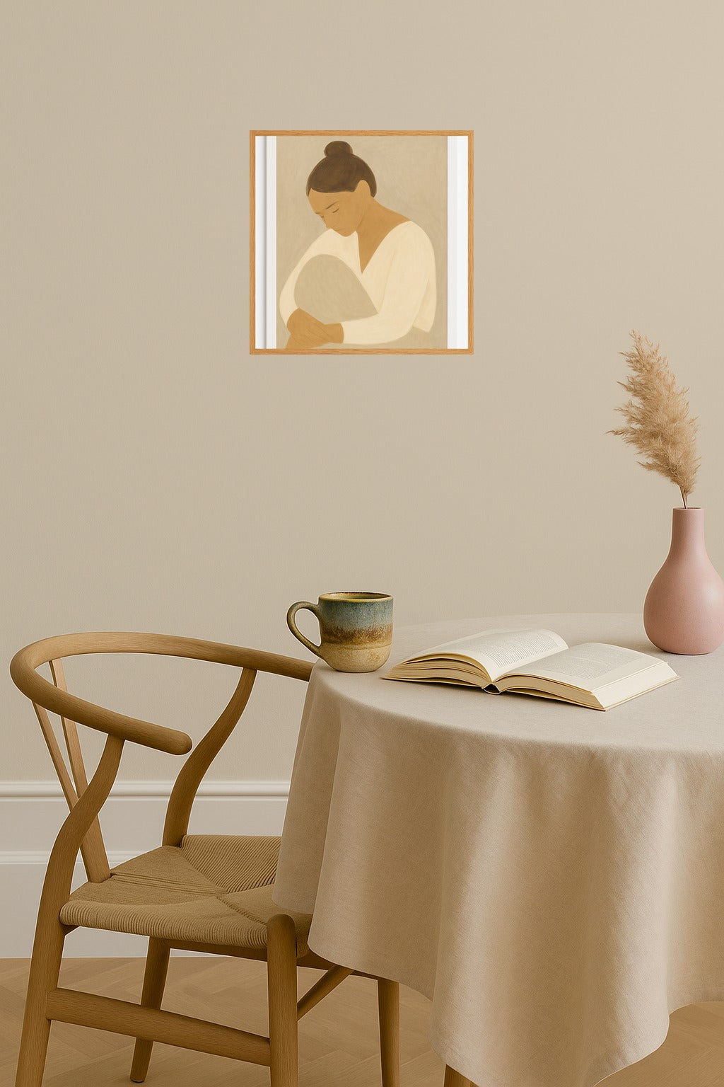 Poster mockup - Single poster in Nordic interior