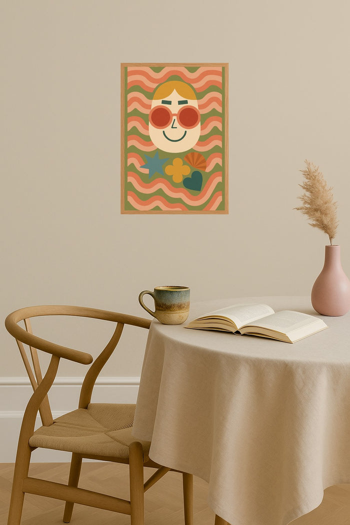 Poster mockup - Single poster in Nordic interior
