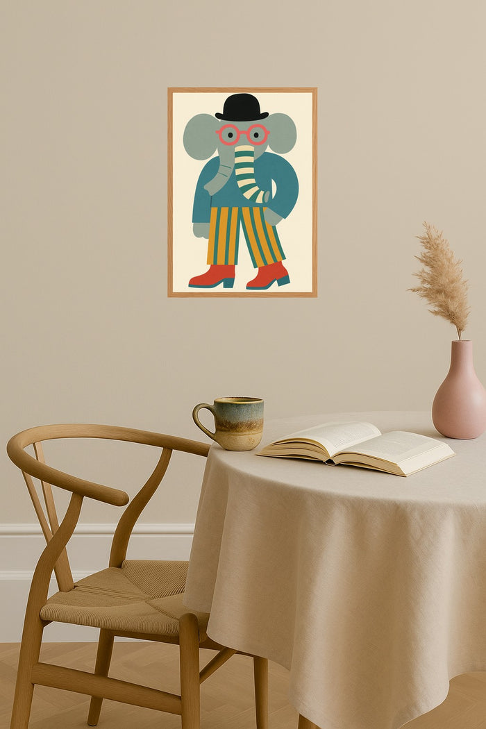 Poster mockup - Single poster in Nordic interior