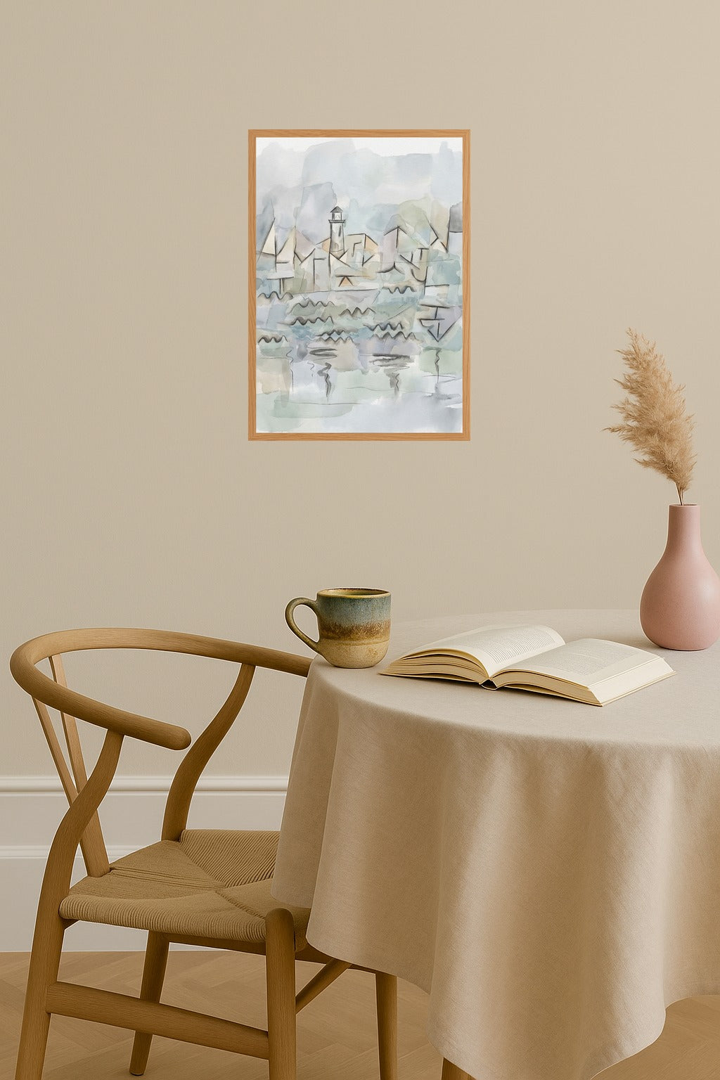 Poster mockup - Single poster in Nordic interior