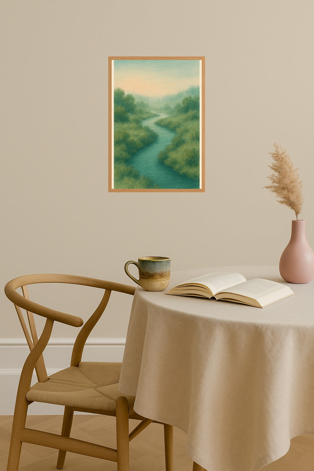 Poster mockup - Single poster in Nordic interior