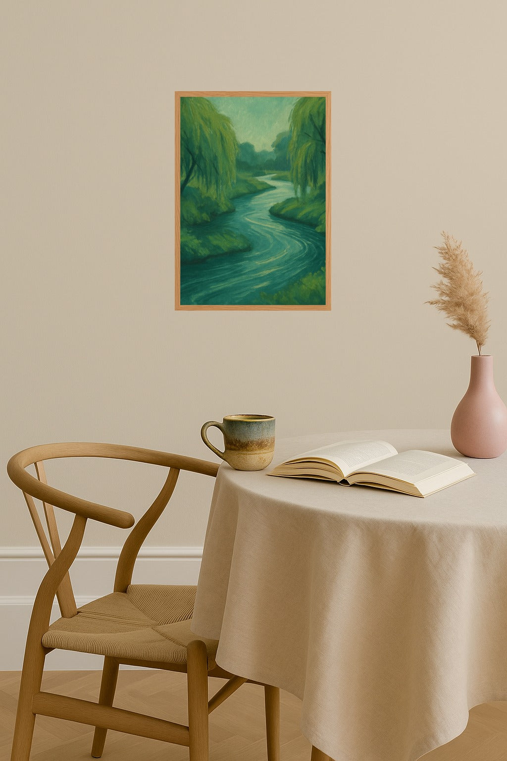 Poster mockup - Single poster in Nordic interior