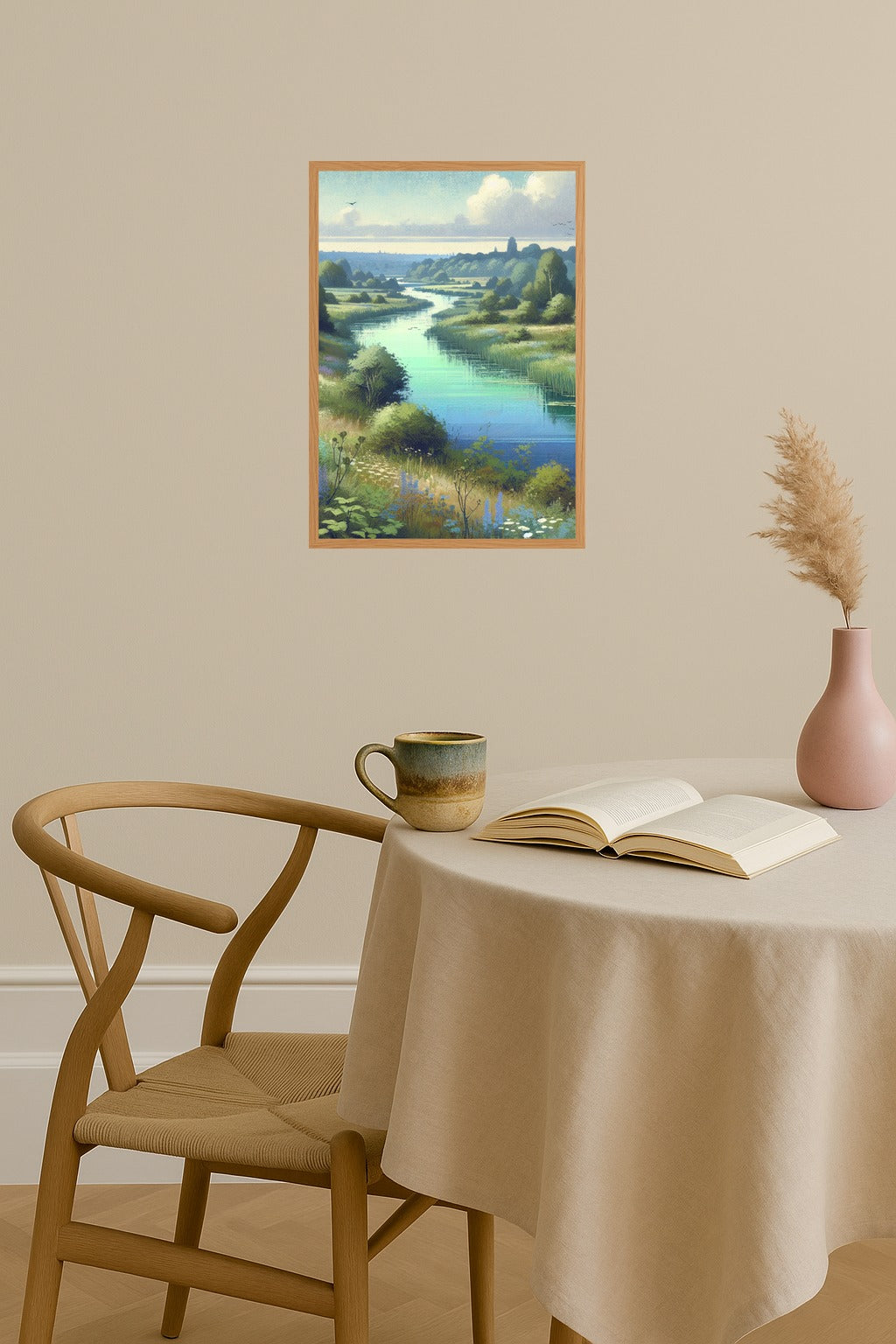 Poster mockup - Single poster in Nordic interior