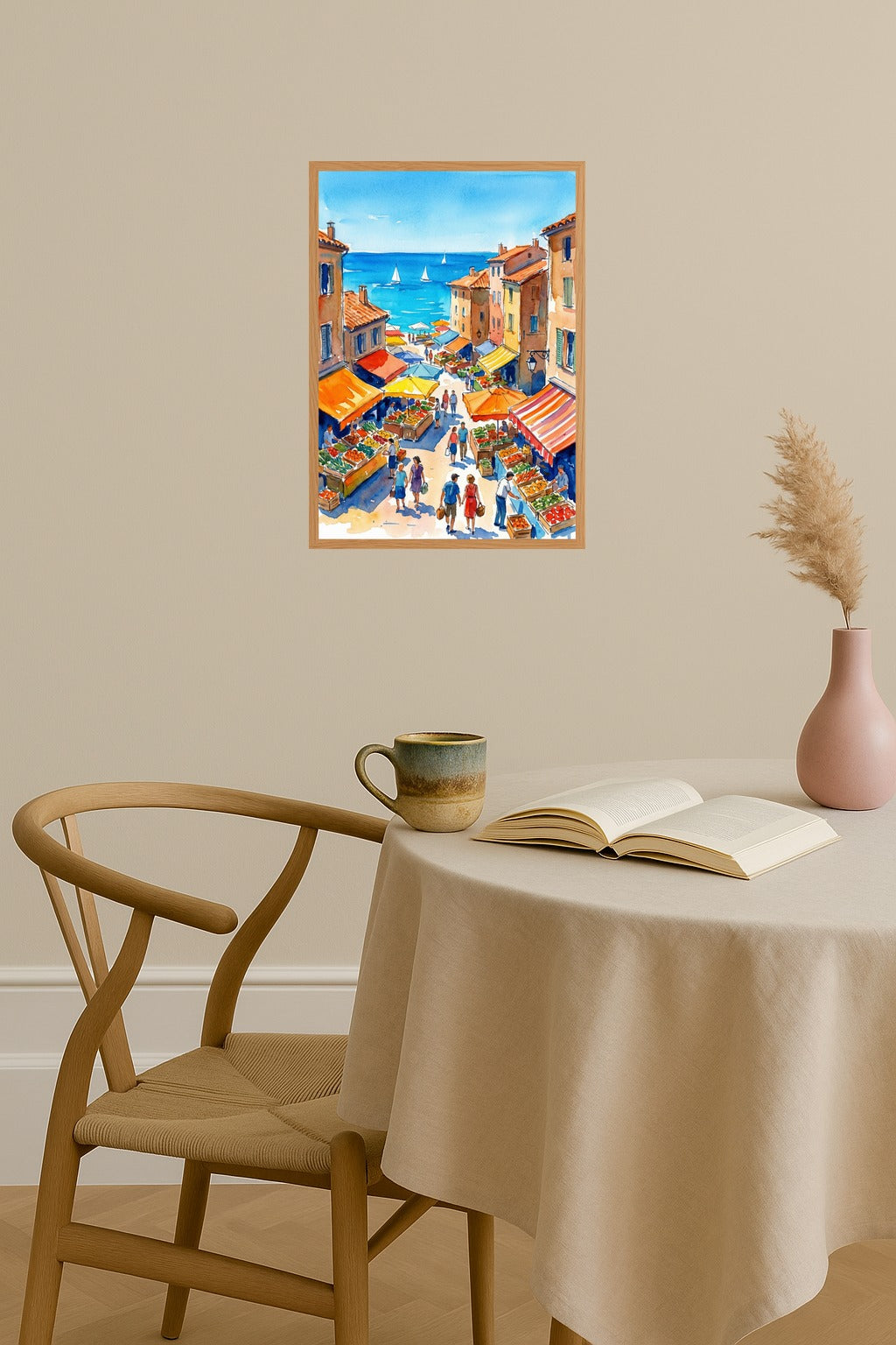 Poster mockup - Single poster in Nordic interior