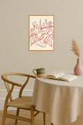 Poster mockup - Single poster in Nordic interior