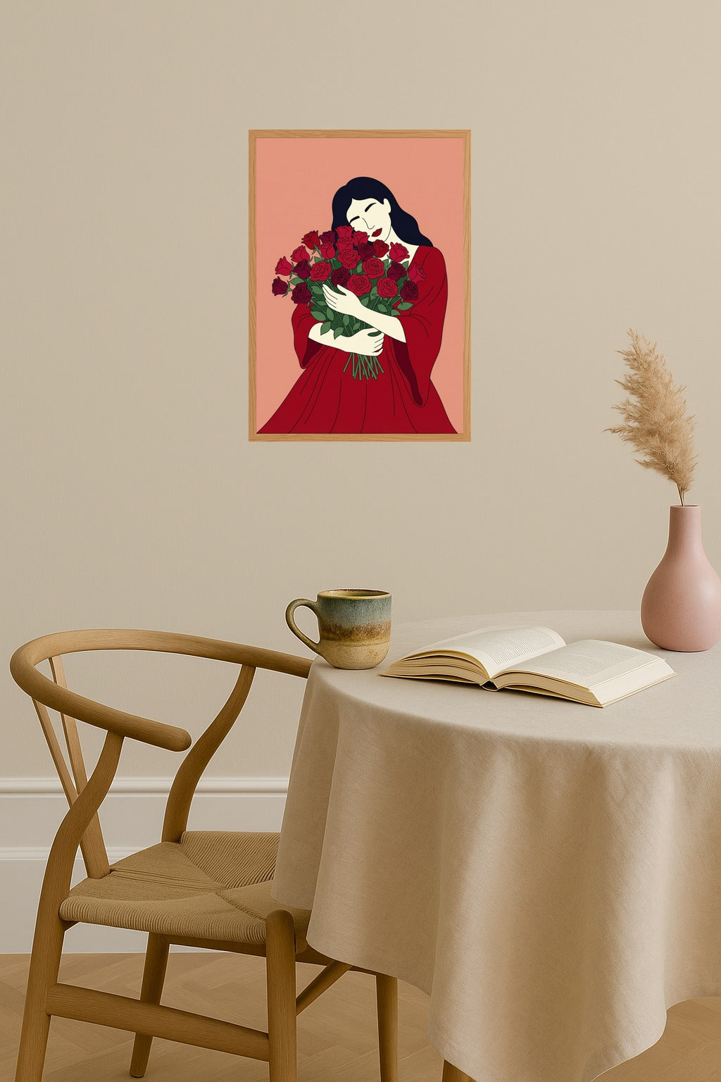 Poster mockup - Single poster in Nordic interior