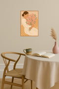 Poster mockup - Single poster in Nordic interior