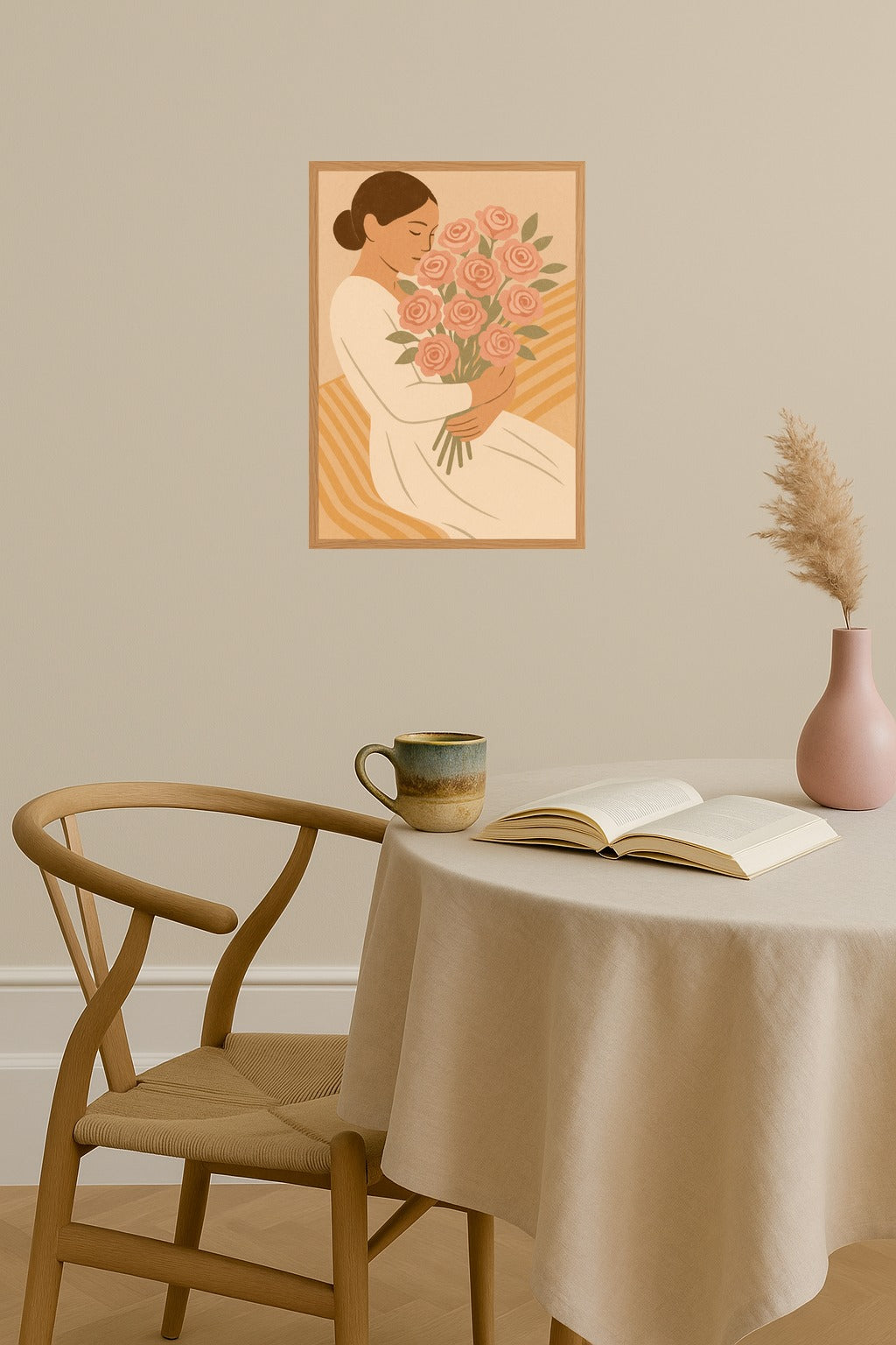 Poster mockup - Single poster in Nordic interior