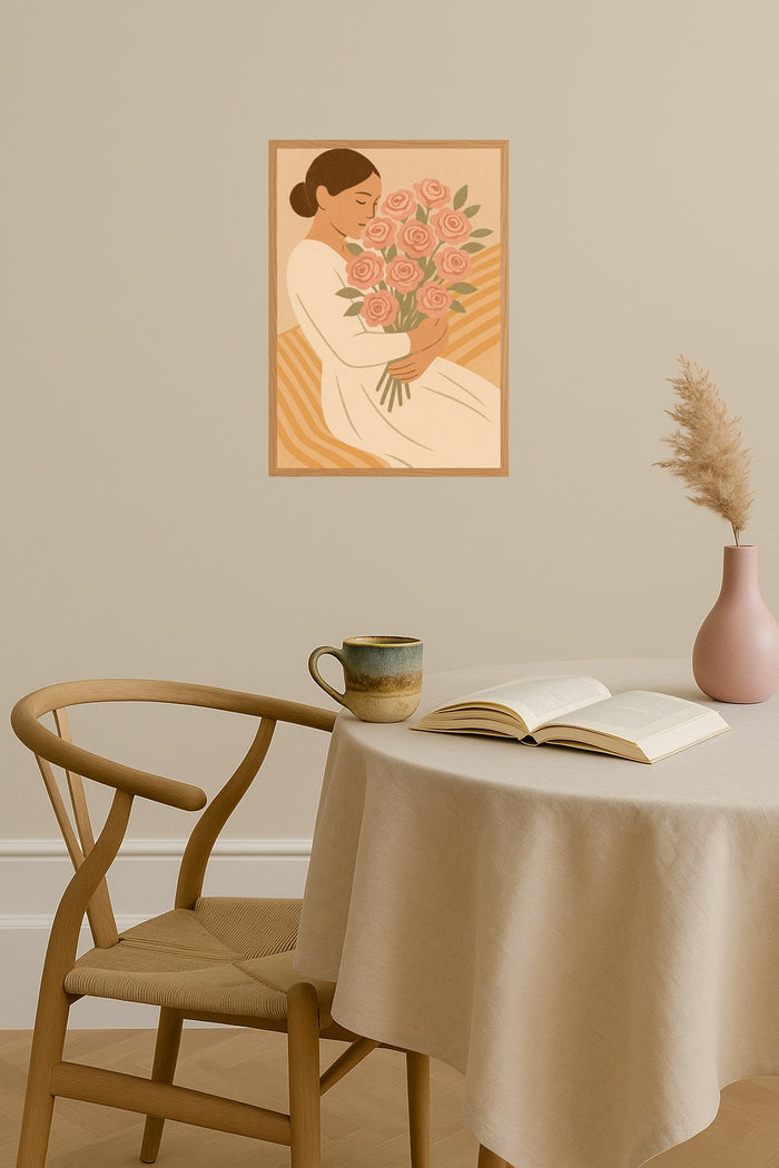 Poster mockup - Single poster in Nordic interior