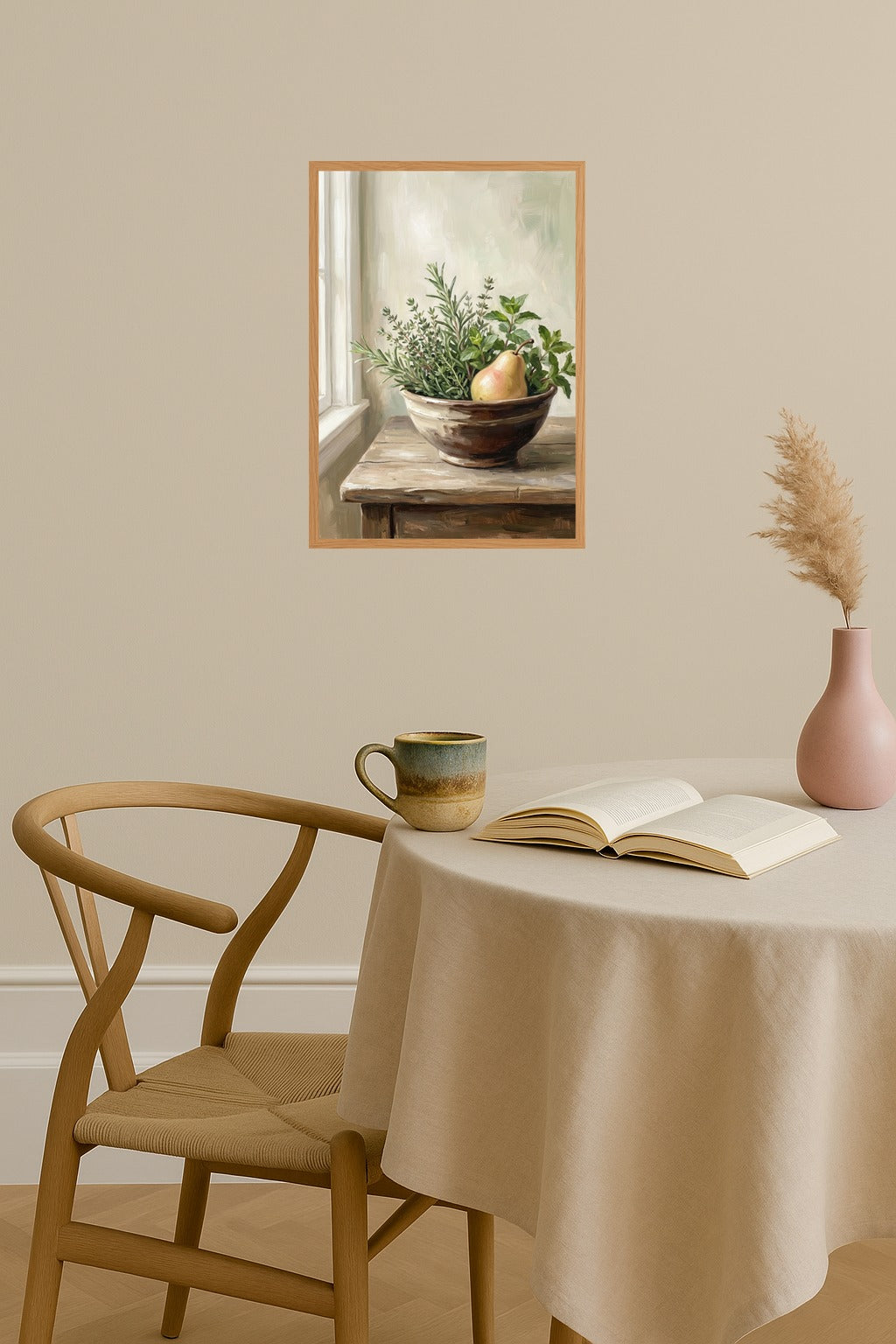 Poster mockup - Single poster in Nordic interior