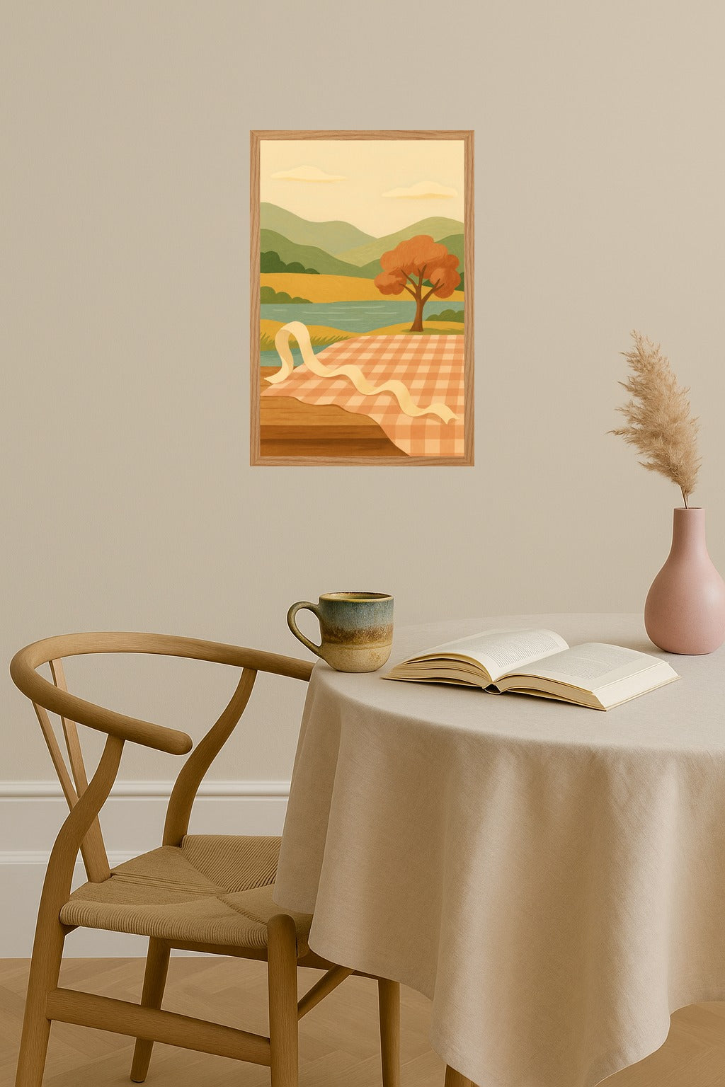 Poster mockup - Single poster in Nordic interior