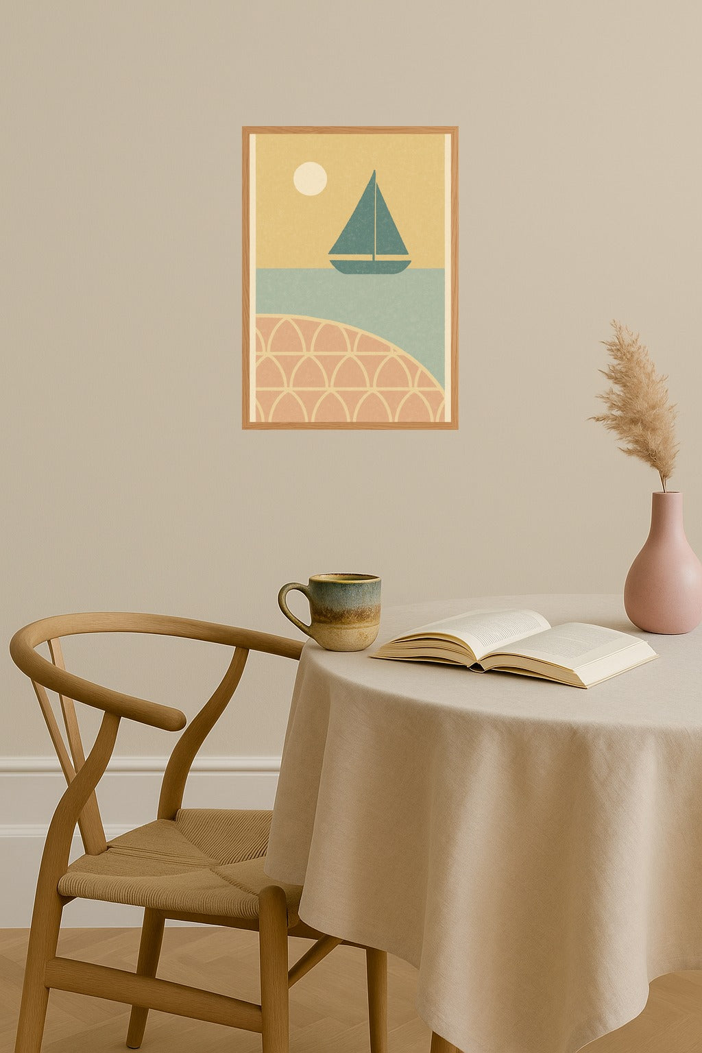 Poster mockup - Single poster in Nordic interior