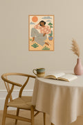 Poster mockup - Single poster in Nordic interior