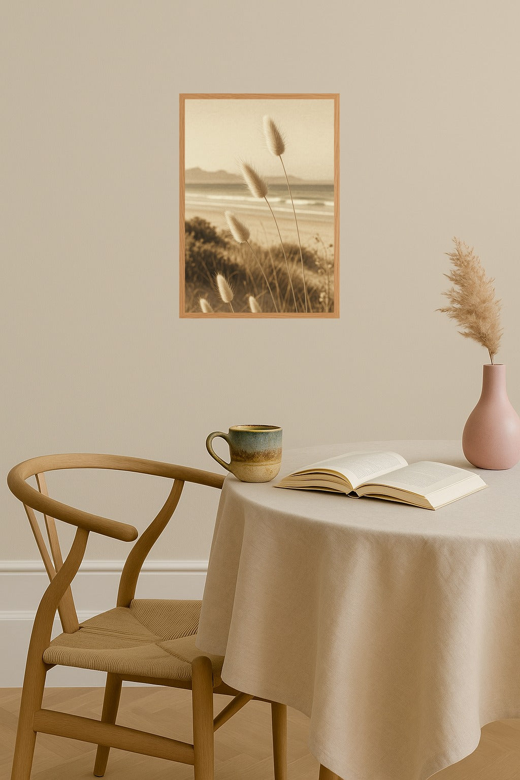 Poster mockup - Single poster in Nordic interior