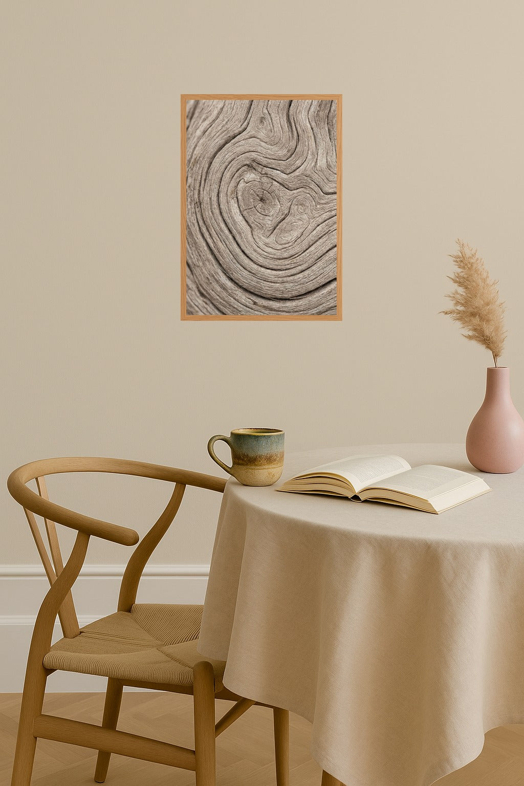 Poster mockup - Single poster in Nordic interior