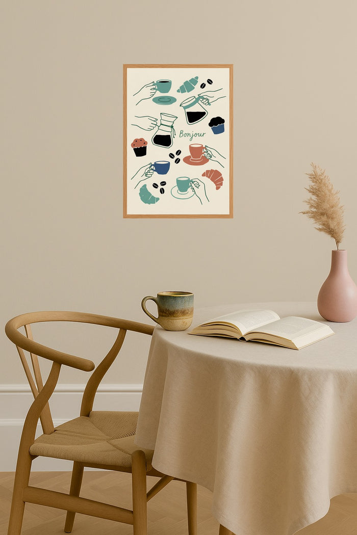 Poster mockup - Single poster in Nordic interior