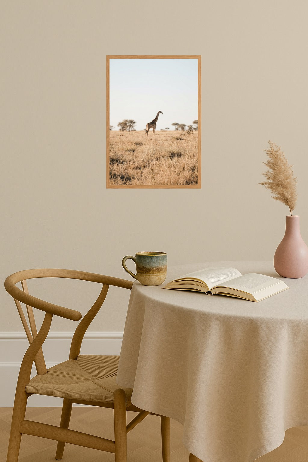 Poster mockup - Single poster in Nordic interior