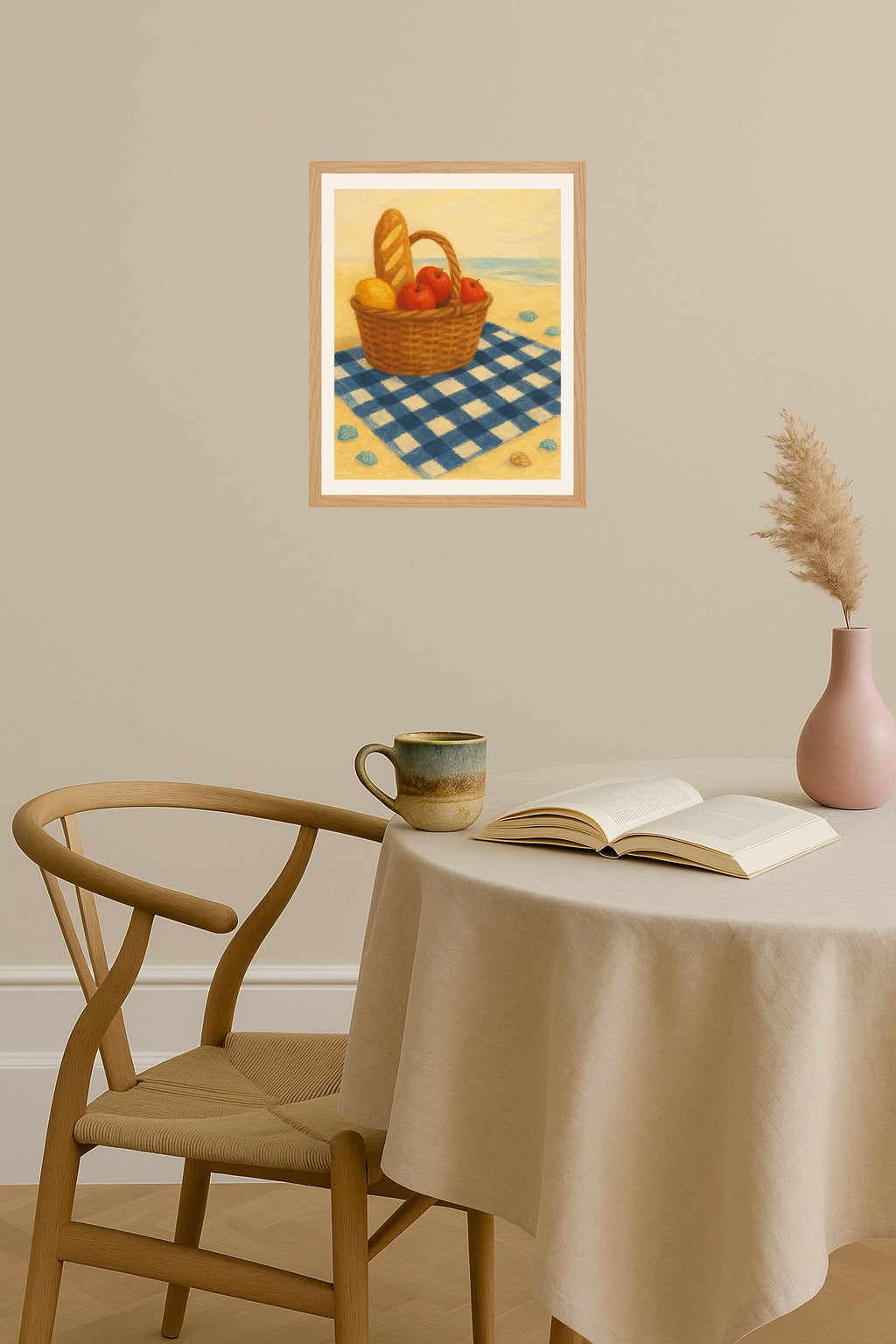 Poster mockup - Single poster in Nordic interior