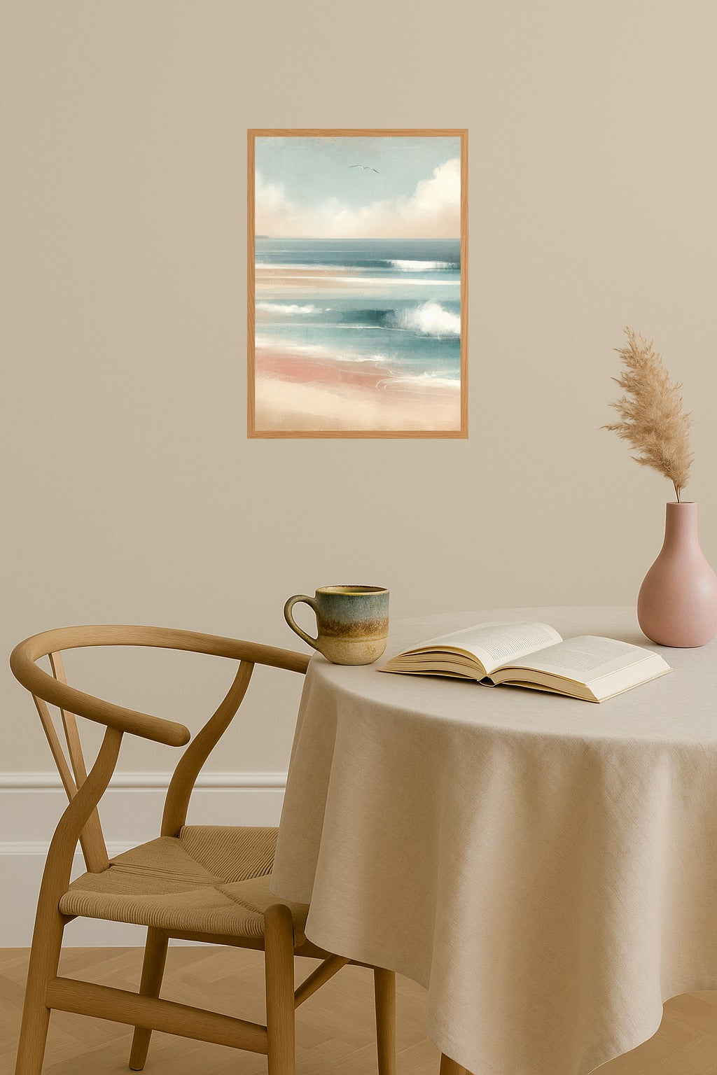 Poster mockup - Single poster in Nordic interior