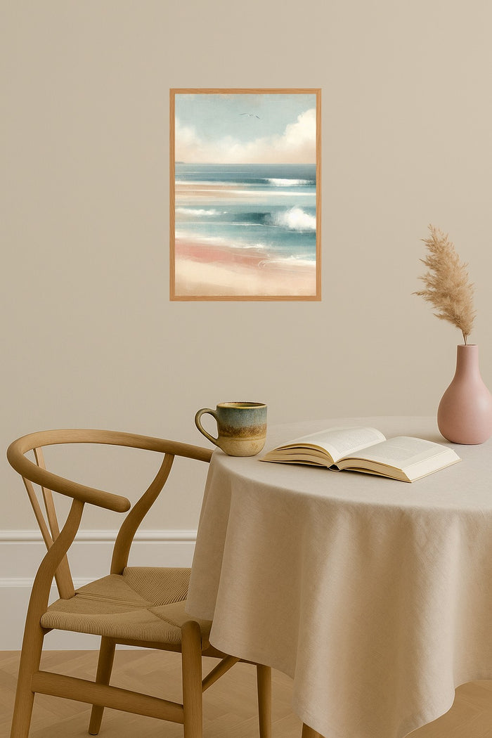Poster mockup - Single poster in Nordic interior