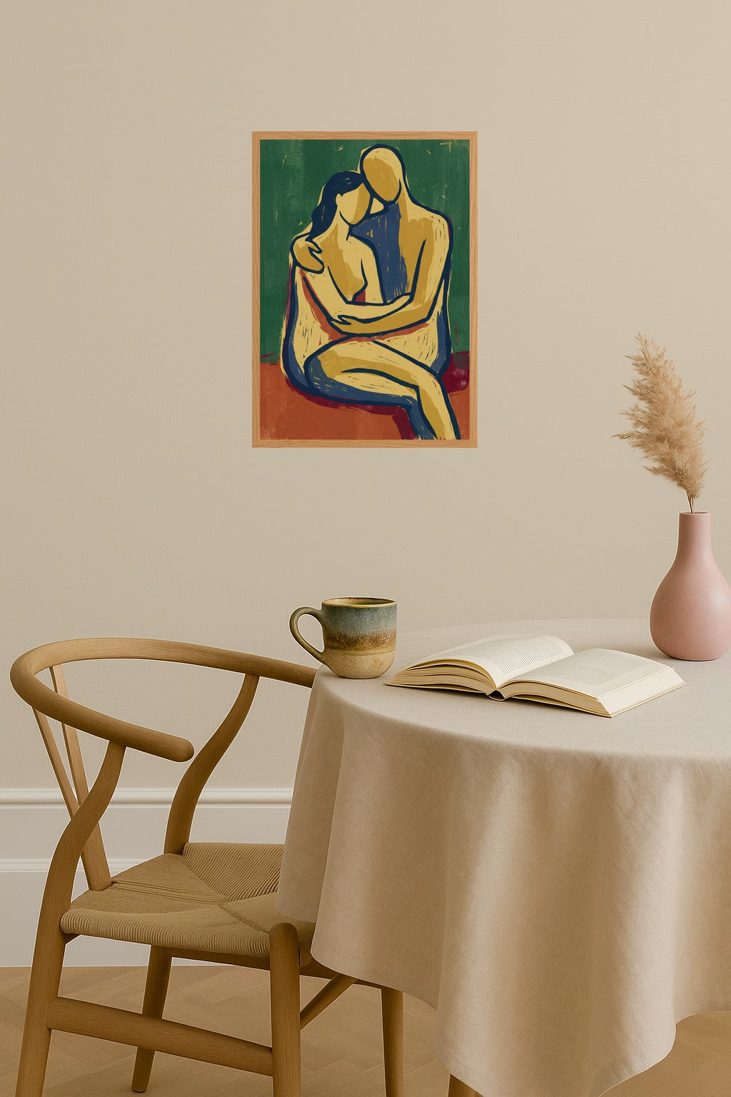 Poster mockup - Single poster in Nordic interior