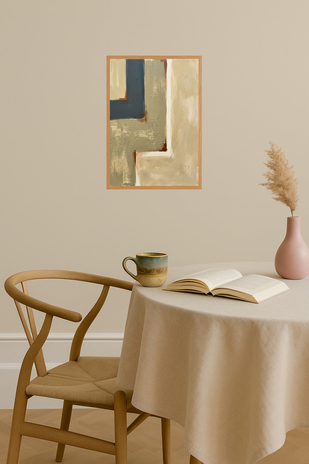 Poster mockup - Single poster in Nordic interior