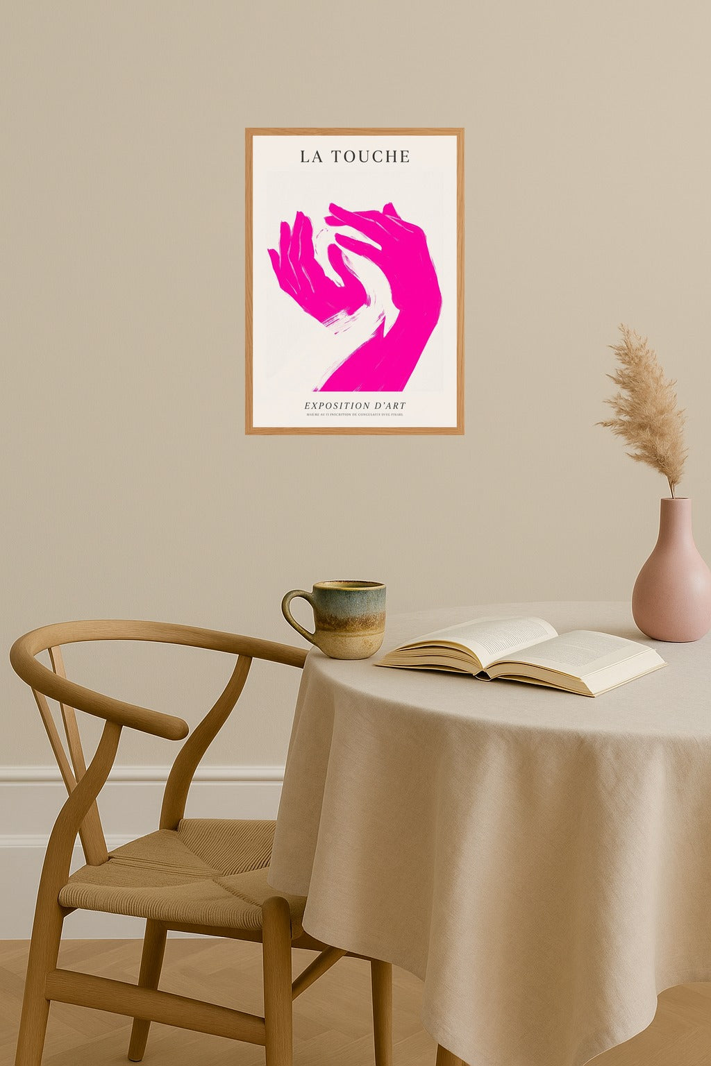 Poster mockup - Single poster in Nordic interior