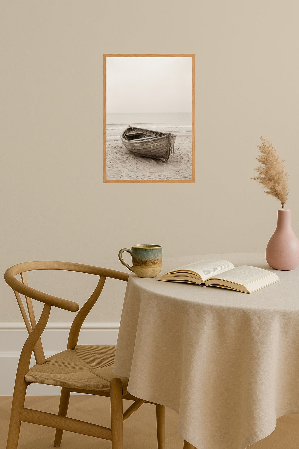 Poster mockup - Single poster in Nordic interior