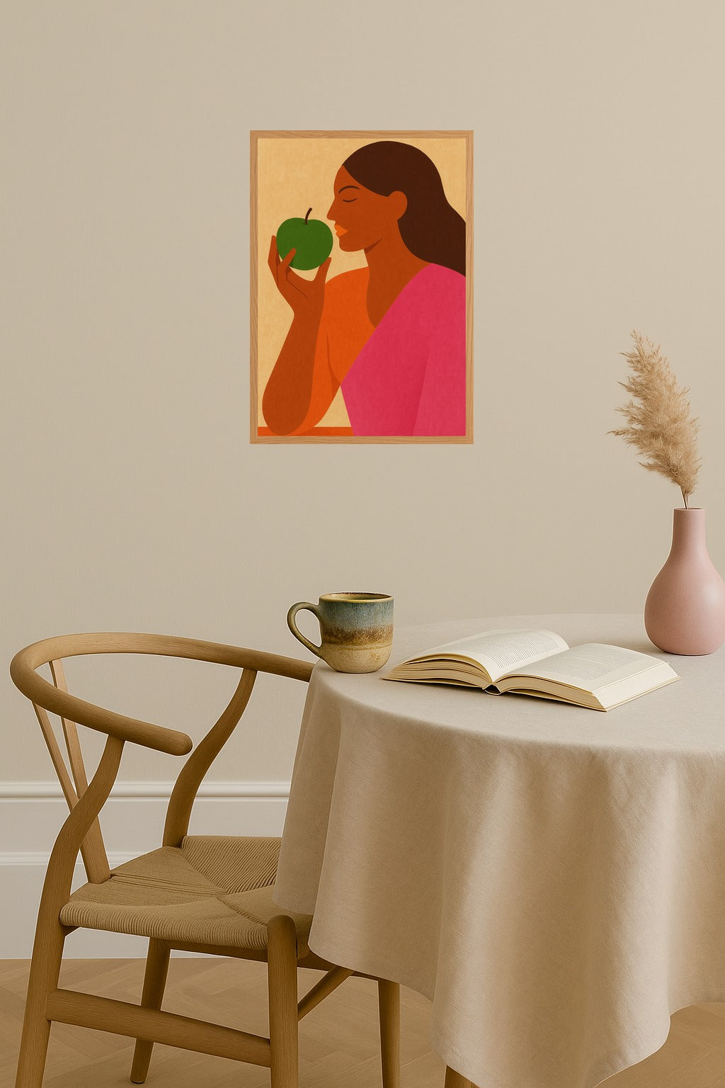Poster mockup - Single poster in Nordic interior