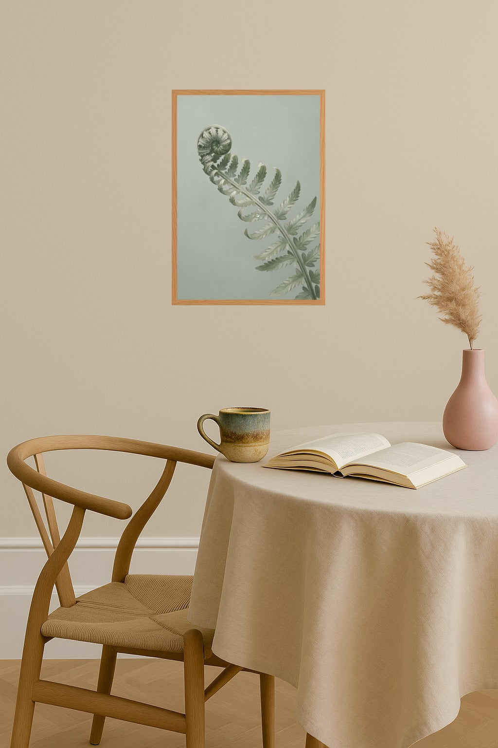 Poster mockup - Single poster in Nordic interior