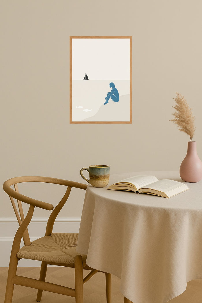 Poster mockup - Single poster in Nordic interior