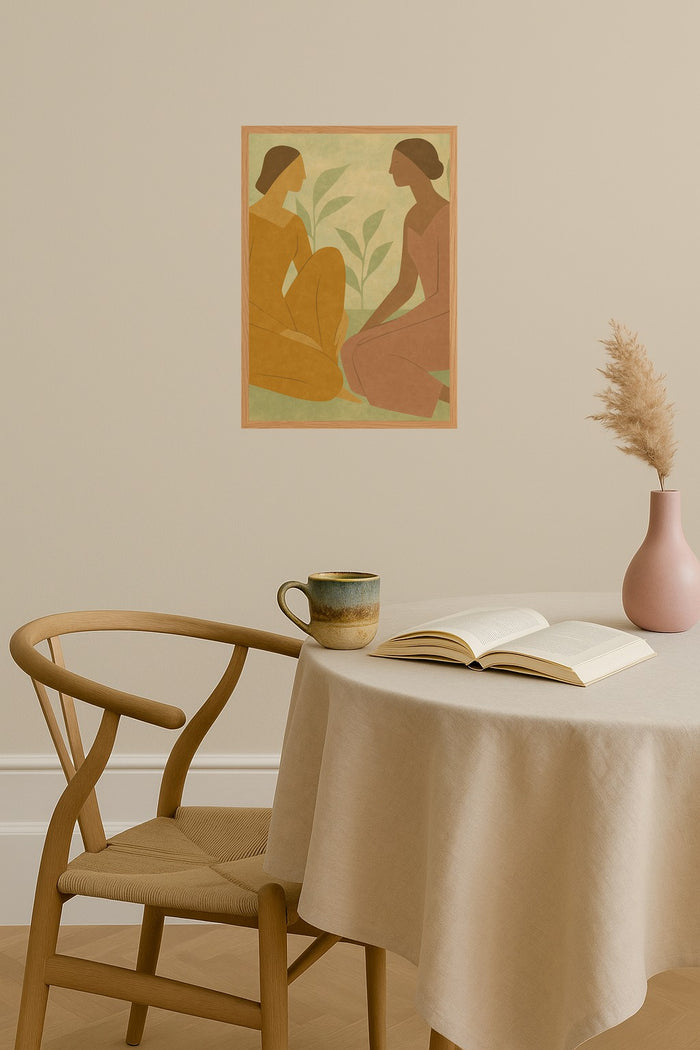 Poster mockup - Single poster in Nordic interior