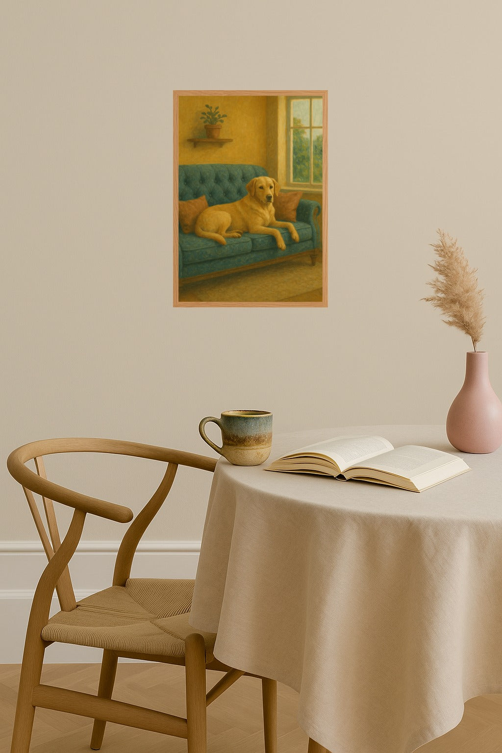 Poster mockup - Single poster in Nordic interior