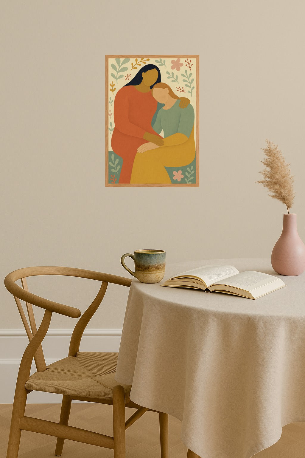 Poster mockup - Single poster in Nordic interior