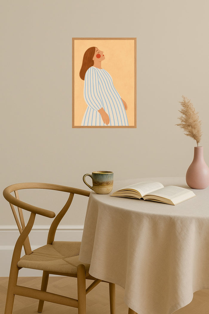 Poster mockup - Single poster in Nordic interior