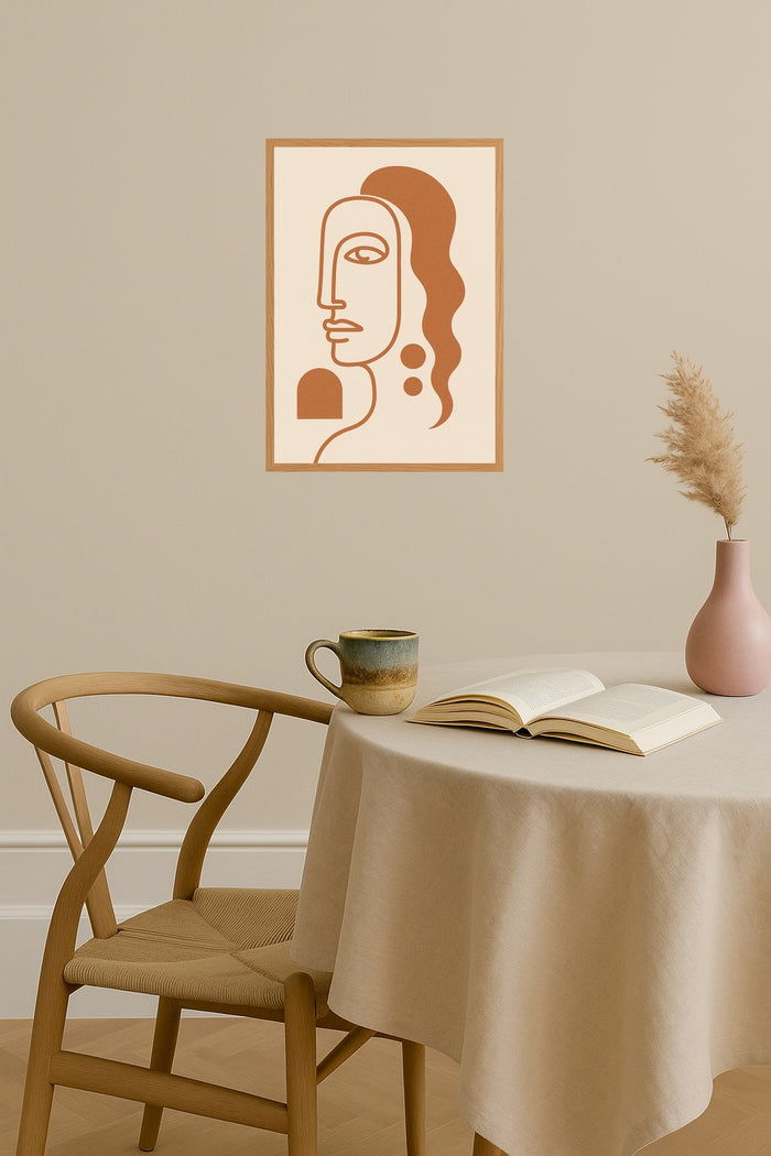 Poster mockup - Single poster in Nordic interior
