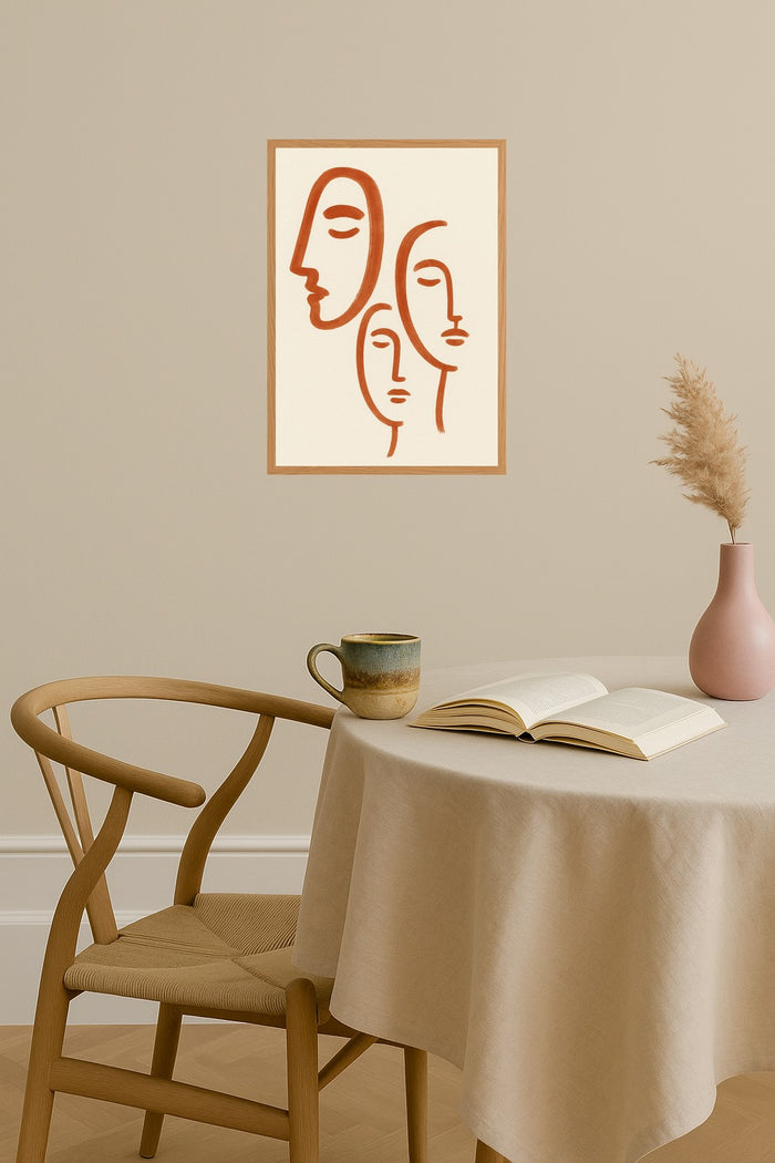 Poster mockup - Single poster in Nordic interior
