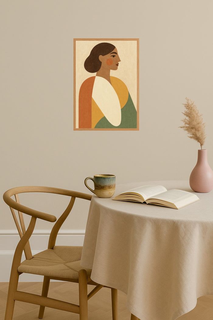 Poster mockup - Single poster in Nordic interior