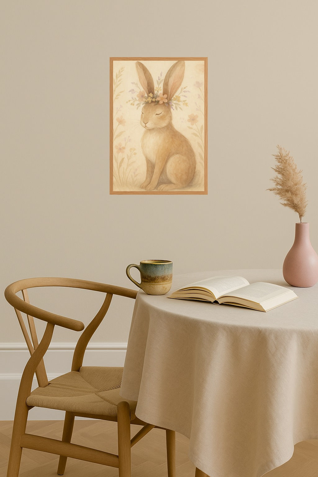 Poster mockup - Single poster in Nordic interior